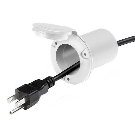 Guest AC Universal Plug Holder - White 150PHW
